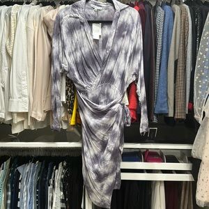 Young Fabulous & Broke long sleeve wrap dress